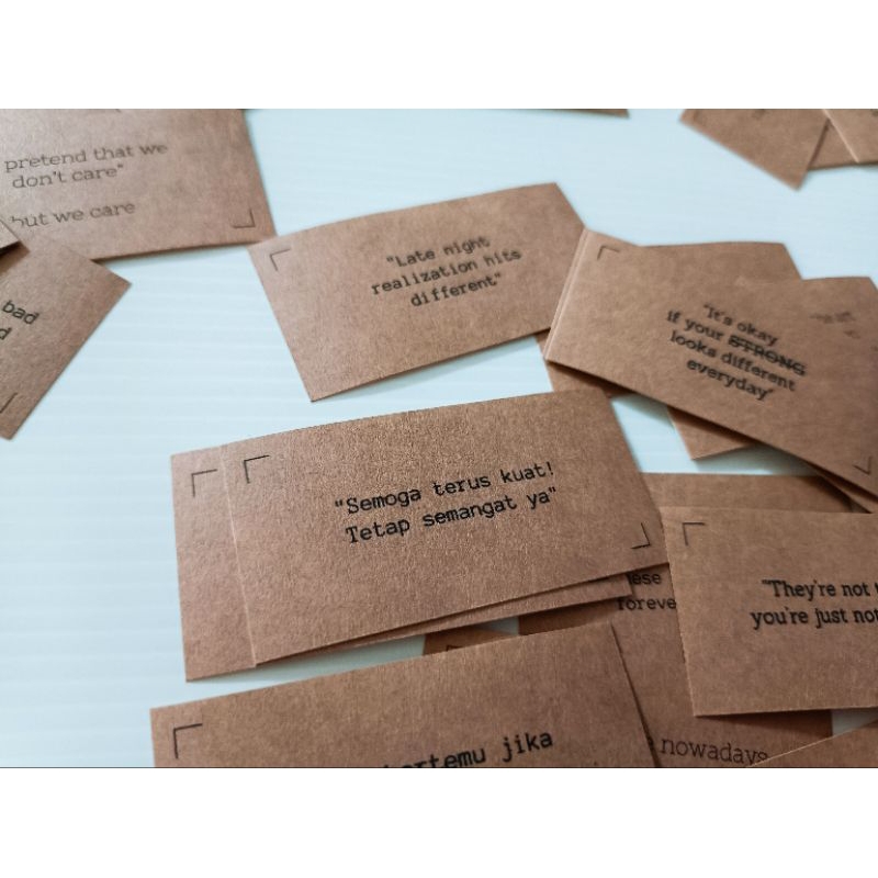 

Stiker kata-kata motivasi, (bisa custom/ request kata) stiker craft Makassar