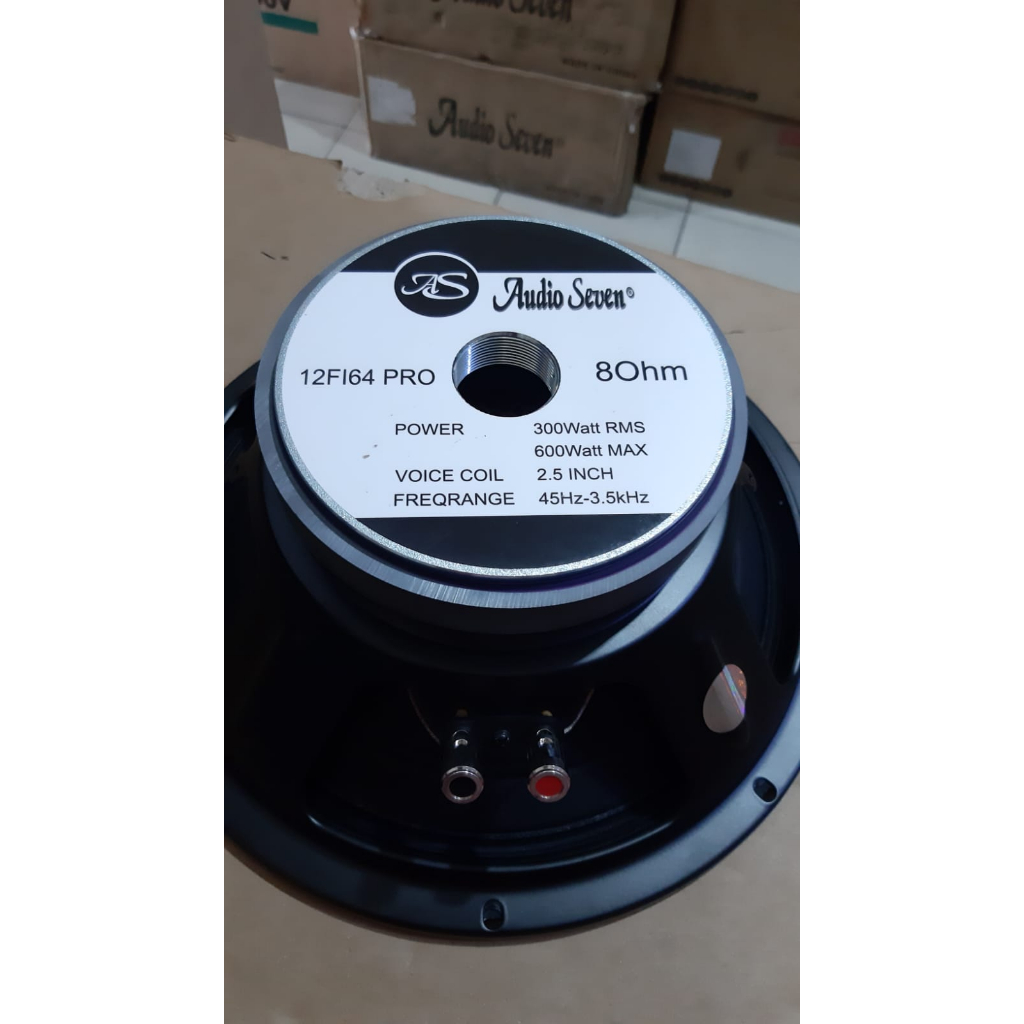 Speaker Audio Seven 12 Inch 12fl64 PRO Full Range Original Audio Seven 12fl64 Pro Edition