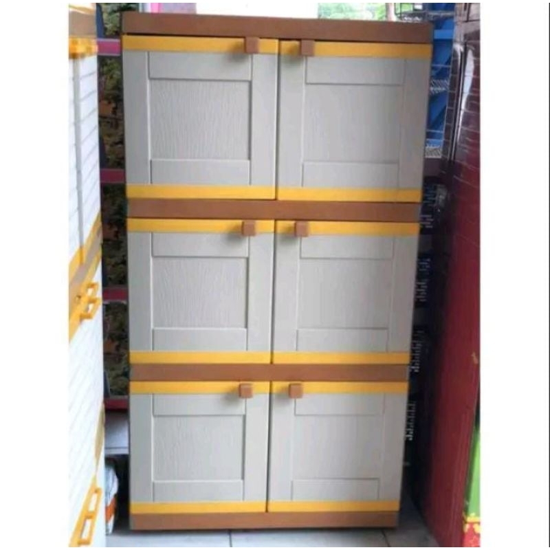 Lemari plastik club susun 3