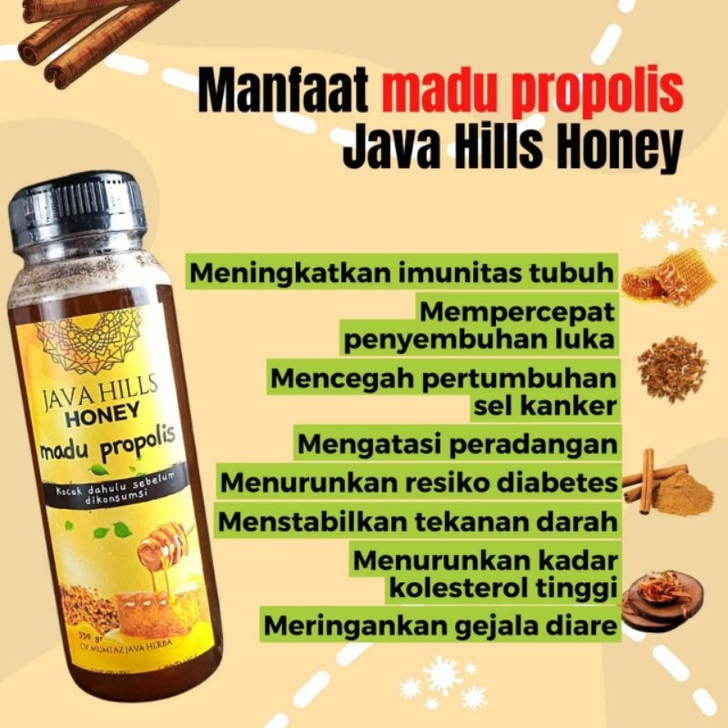 

Madu propolis Javahills honey 330g