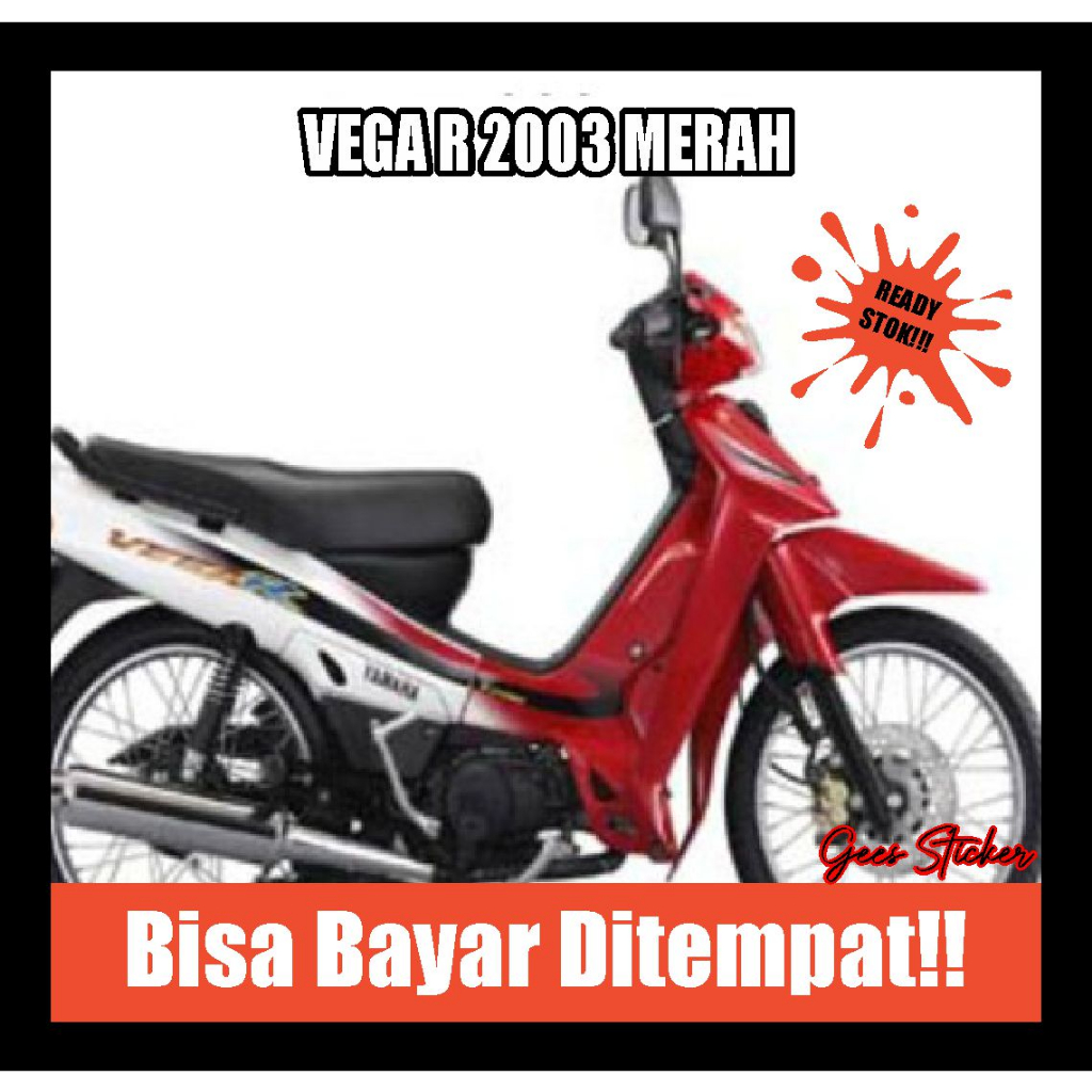 striping vega r 2003 merah