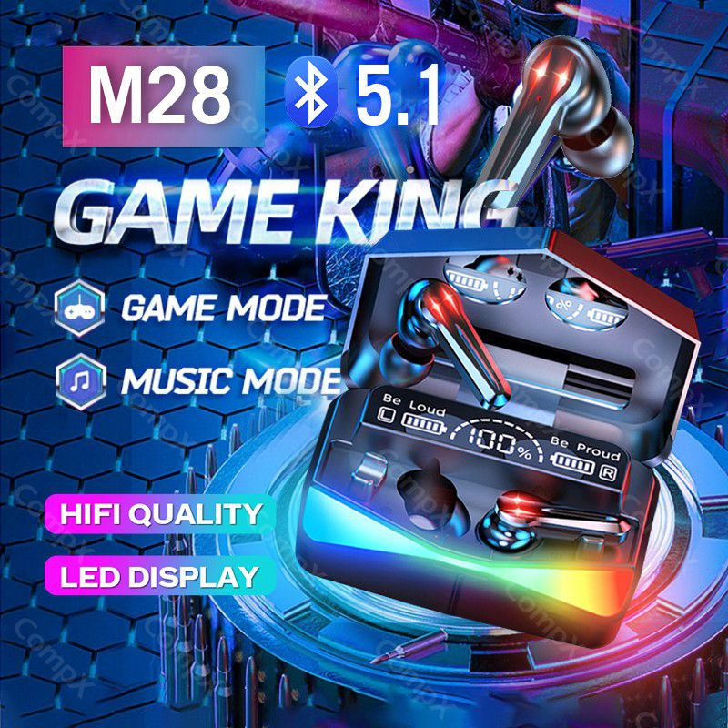 TWS Professional Game Dual -mode Headset Bluetooth 5.1 Wireless Earphone Bluetooth Gaming No Delay H