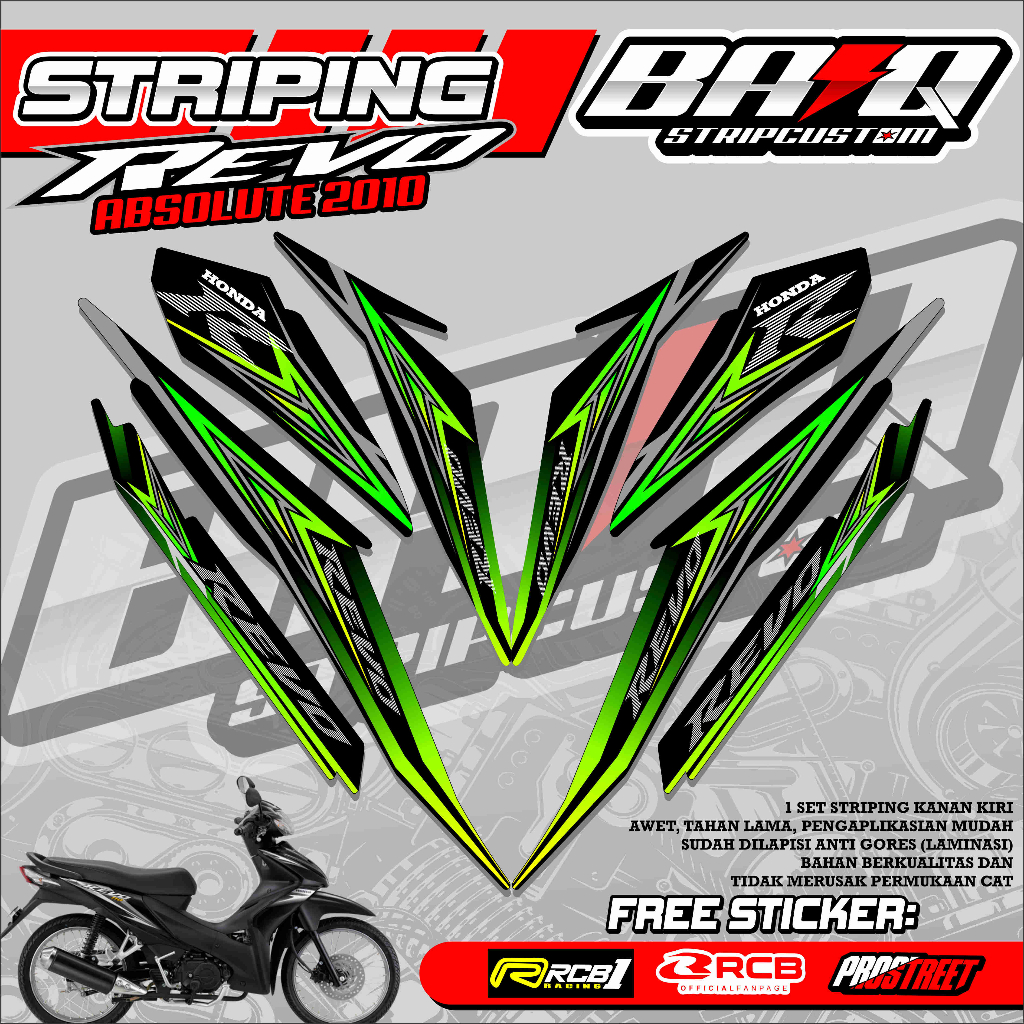 STICKER STRIPING REVO ABSOLUTE 2010 - STRIPING REVO ABSOLUTE 2010 PREMIUM GRAFIK 03