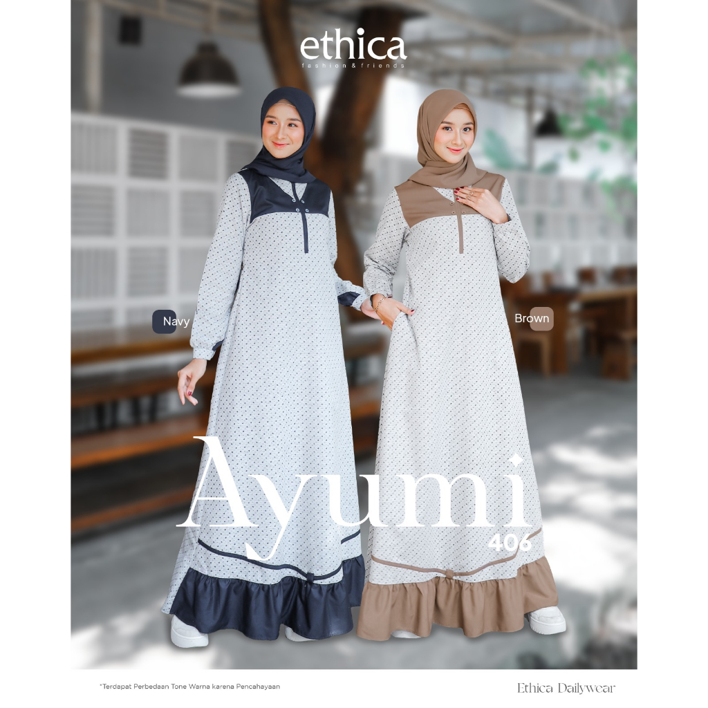 Ethica Gamis Wanita Muslim Dress Ayumi 406 Baju Muslim