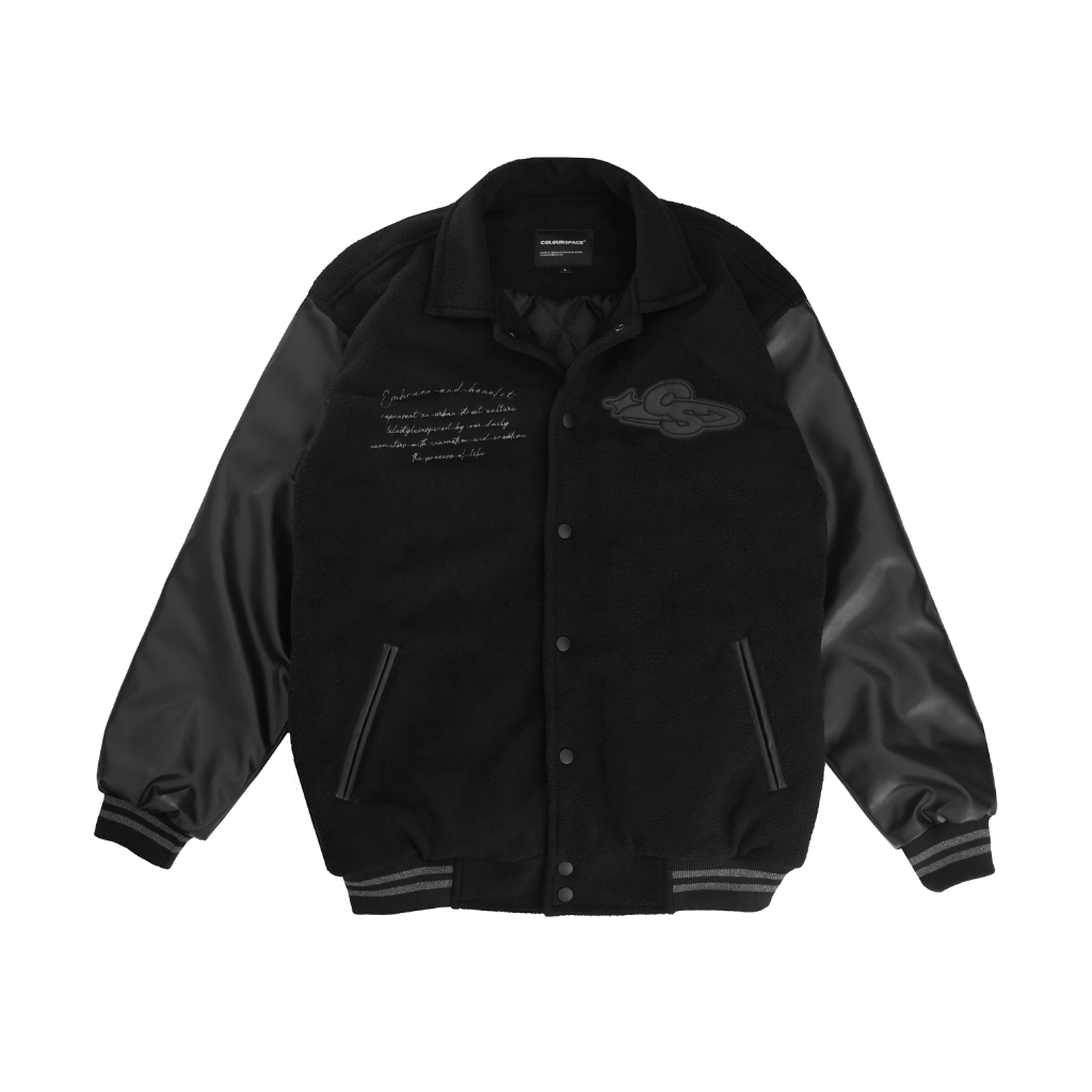 Varsity Jacket Colourspace - Fallin - Black