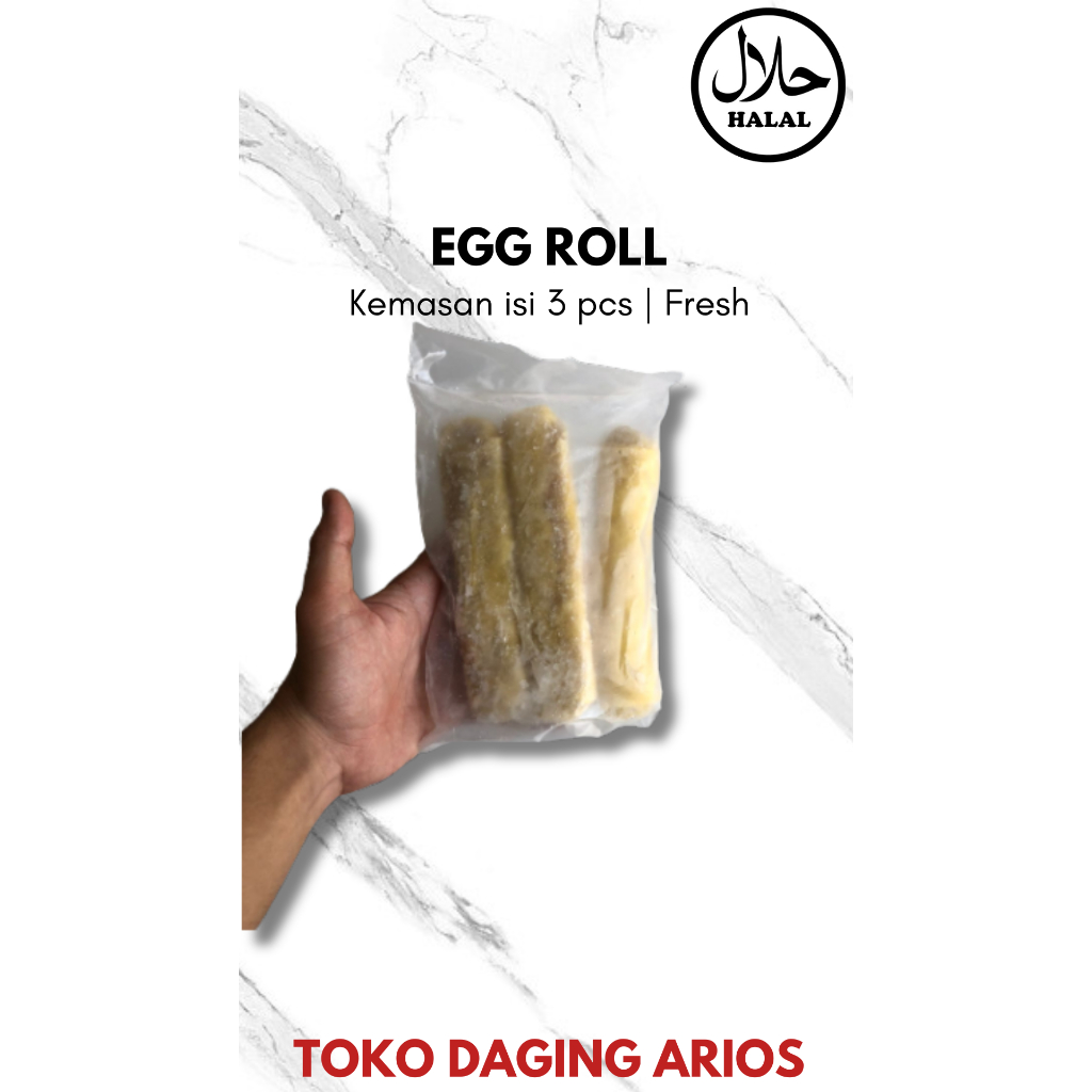 

Eggroll Cemilan Frozen isi 3pcs Makanan Beku Olahan