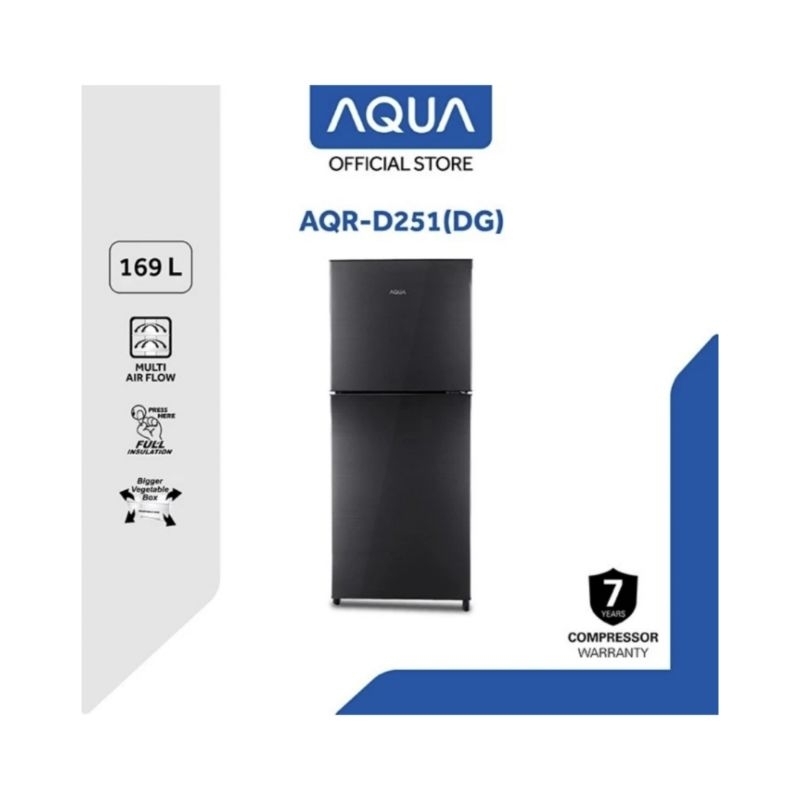 Kulkas Aqua 2 Pintu AQR D251 DG