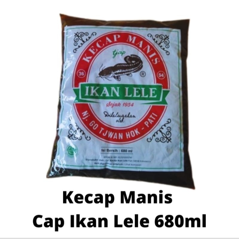 

Kecap lele 680ml /1kg khas Pati kecap manis lele refil