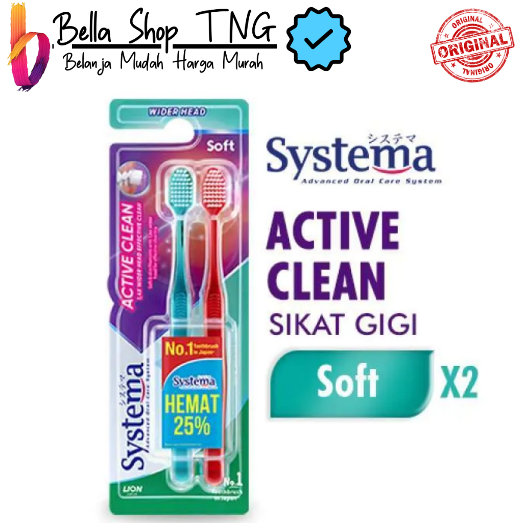 Systema Active Clean Soft Big Toothbrush Isi 2 pcs/pack