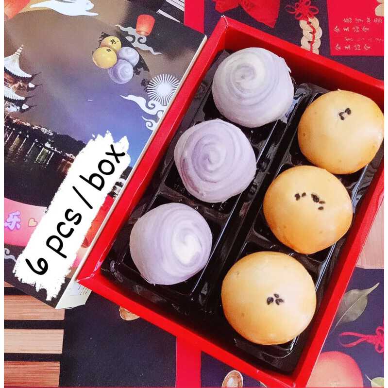 

TAIWANESE MOONCAKE PREMIUM RASA ORIGINAL TAIWAN / KUE BULAN TALAS DAN TELUR ASIN / HALAL & VEGE / TANPA PENGAWET