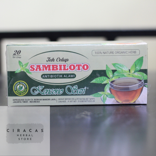 

Teh Celup Sambiloto AntiBiotik Alami Kencono Sari Asli Original