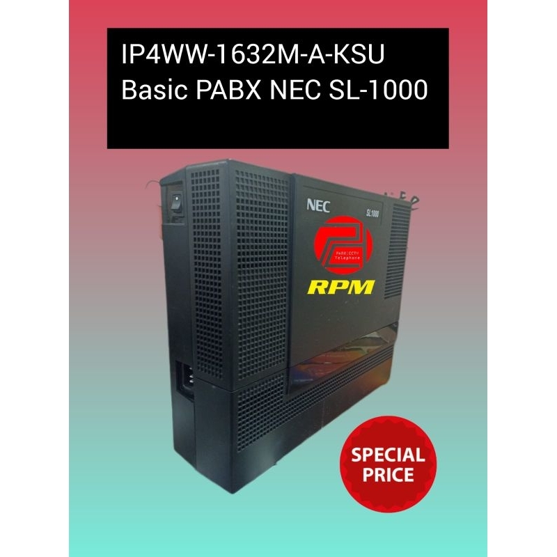 IP4WW-1632M-A-KSUMAIN UNIT PABX NEC SL-1000 
Kapasitas : 4 PTT / 8 Ext