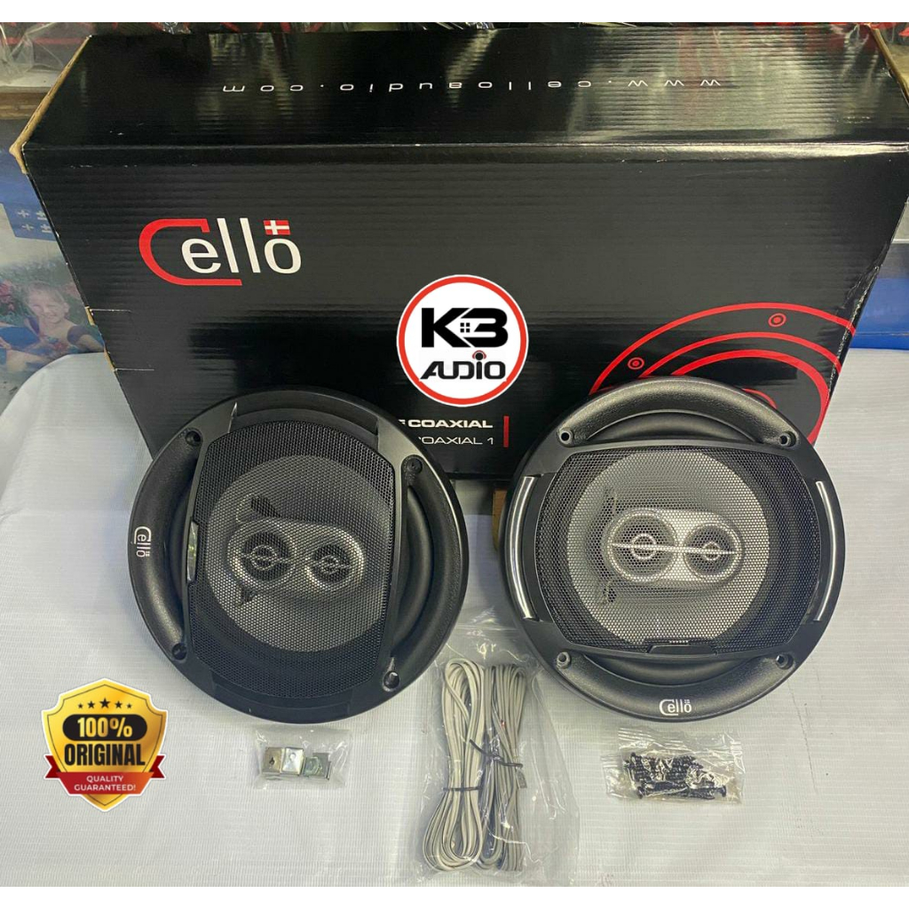 Speaker Cello Coaxial 6.5 Inch 3 Way Garansi Cello