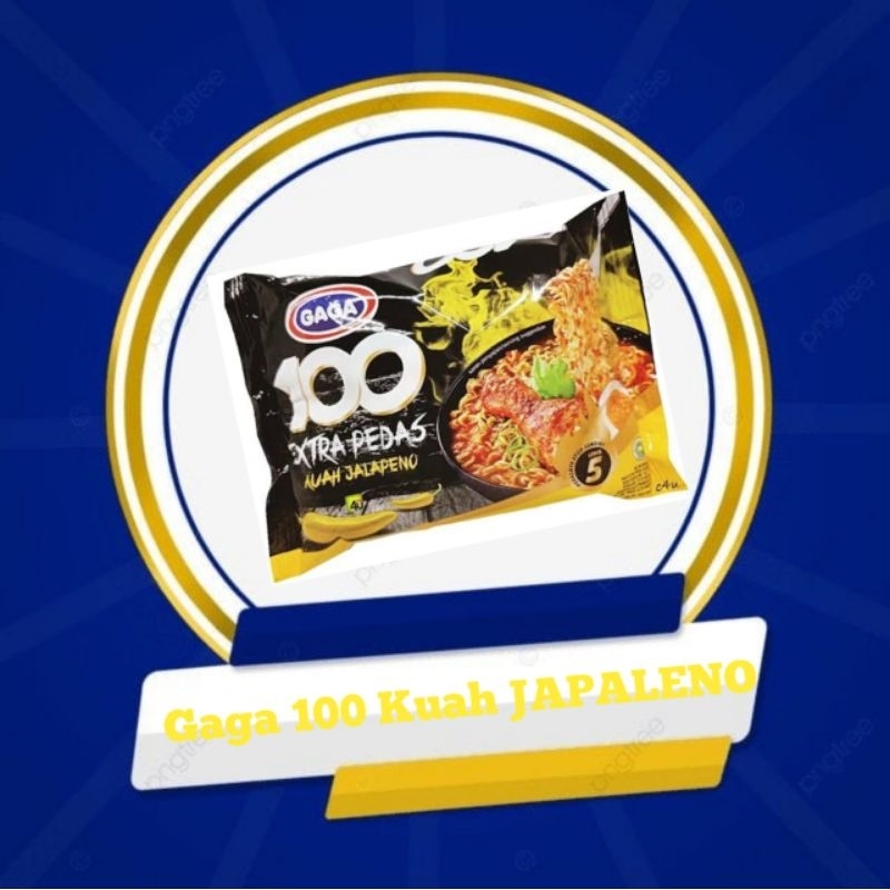

GAGA 100 Extra Pedas Mie Instan Kuah Japaleno 75 g