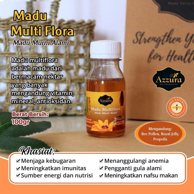 

MADU MULTIFLORA, Madu Murni Alami 100 gr