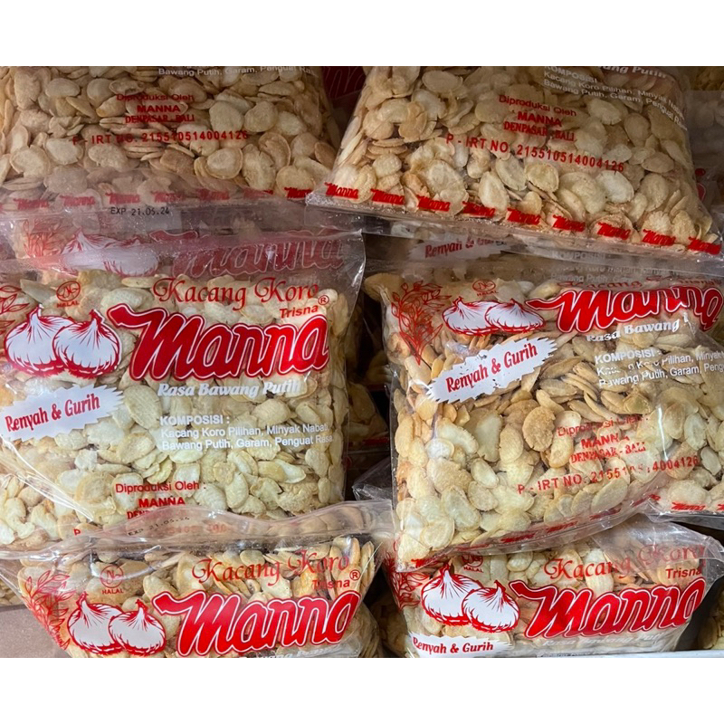 

Paket 10 pcs Kacang Koro Manna Rasa Bawang. Berat 250 gram/pcs.
