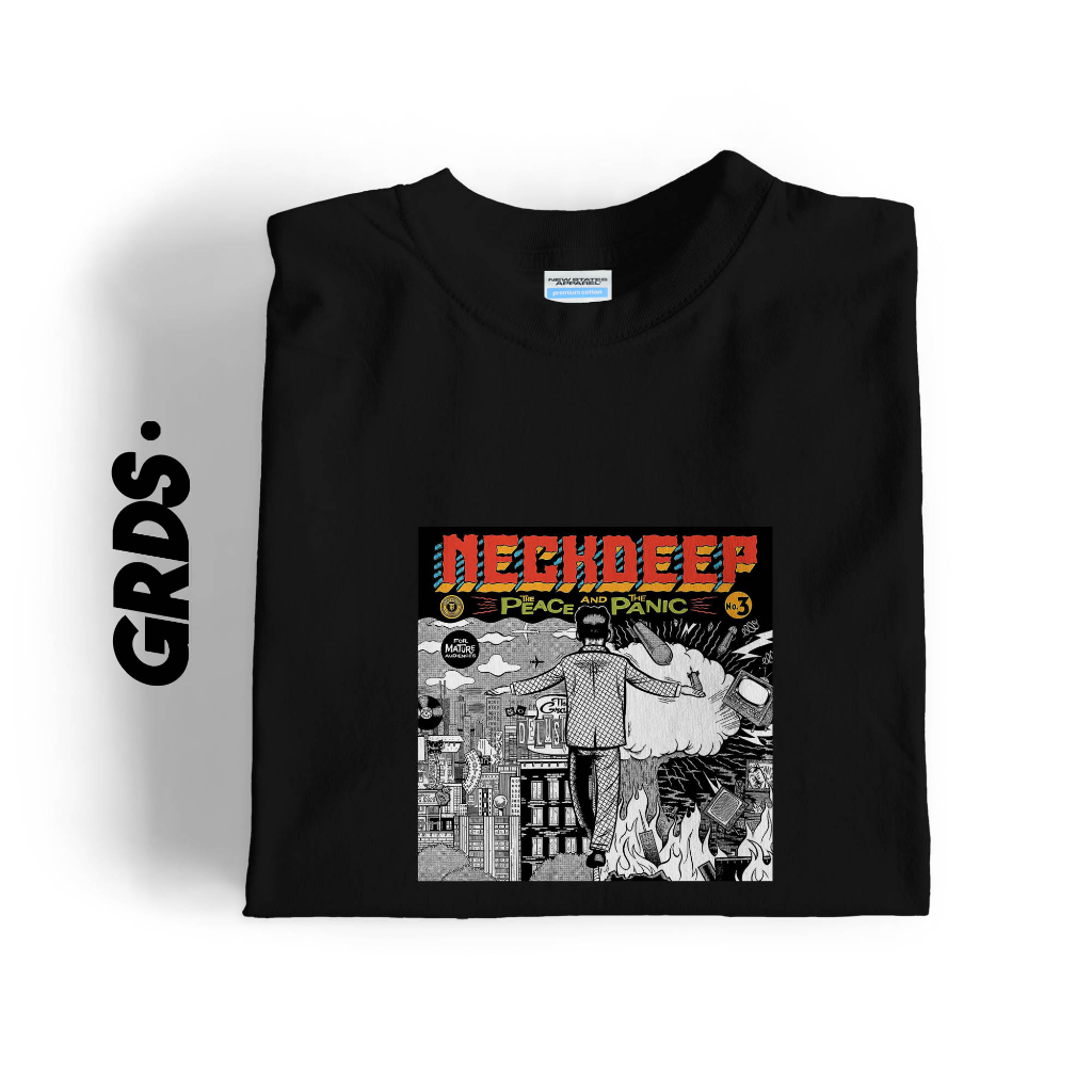 KAOS NECKDEEP PEACE AND PANIC / T-SHIRT NECKDEEP