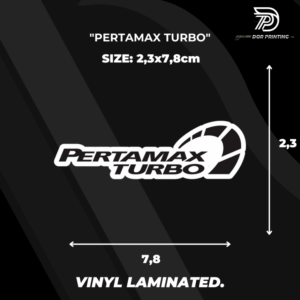 

STICKER/ PERTAMAX TURBO VIRALL KEREN LOGO PERTAMAX TURBO