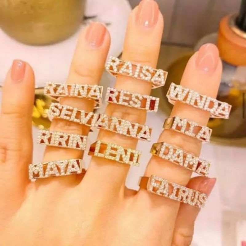 Cincin Custom Nama Model kekinian