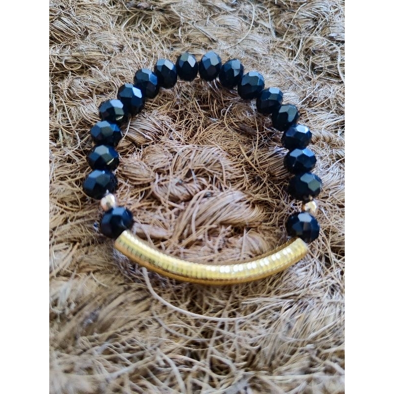 Gelang kristal lapis emas