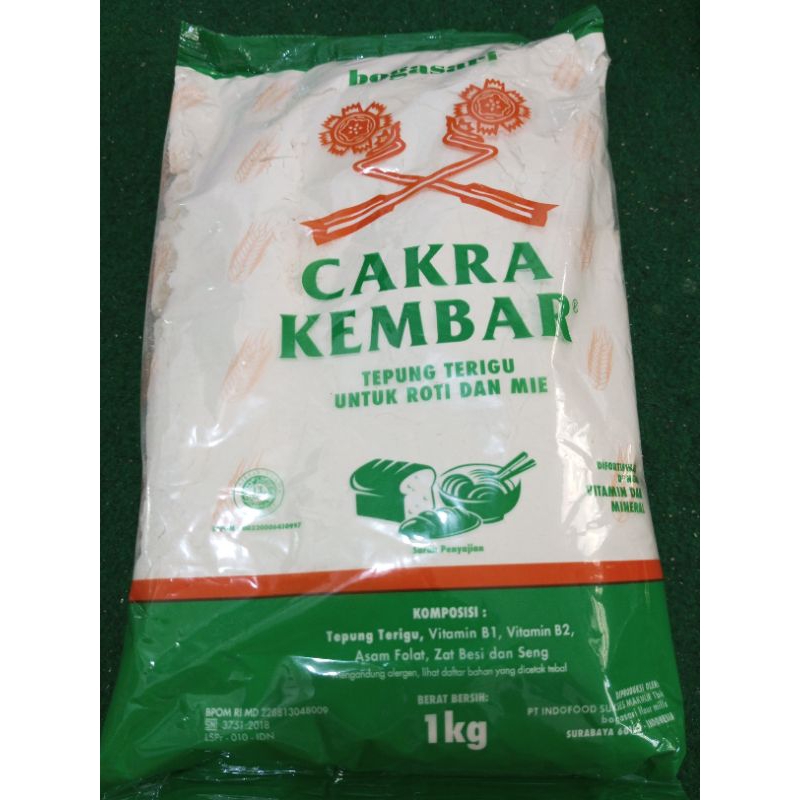 

Tepung Terigu Cakra kembar 1kg