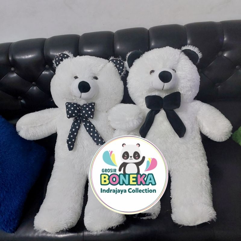 Boneka teddy bear beruang white putih besar jumbo import