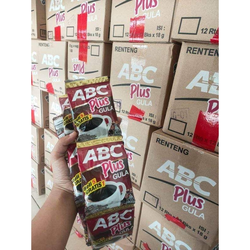 

Kopi ABC plus gula dapat 1 karton