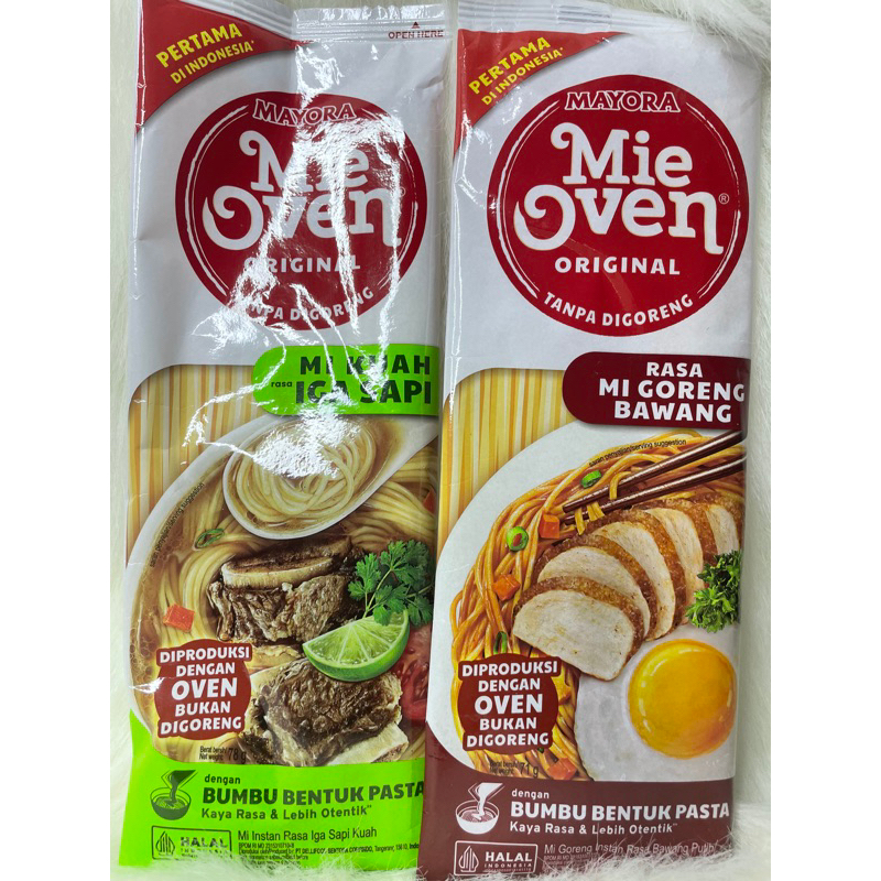

MAYORA MIE OVEN RASA MIE KUAH IGA SAPI & RASA MIE GORENG BAWANG