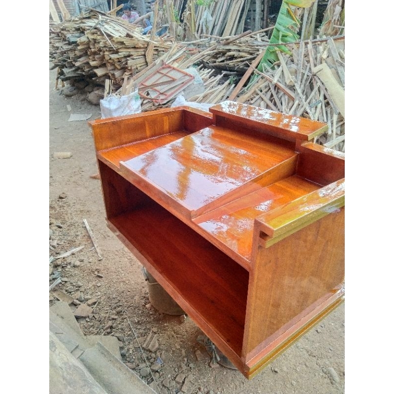 COD READY MEJA NGAJI KAYU JATI SUPER KUALITAS PREMIUM PANJANG 90X50 T45