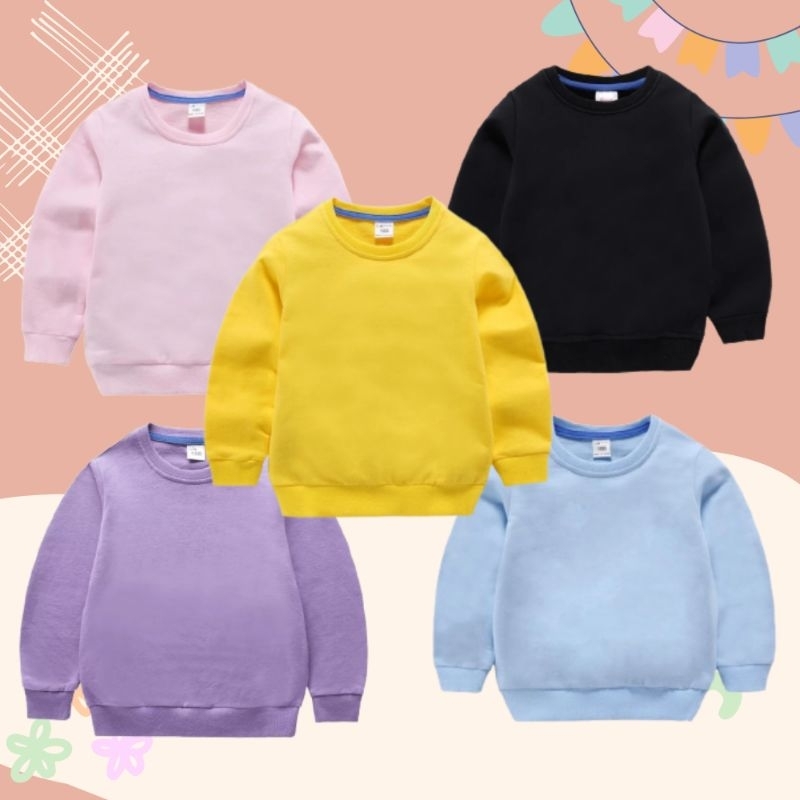 SWEATER POLOS ANAK / SWEATER ANAK POLOS / SWEATERPOLOS