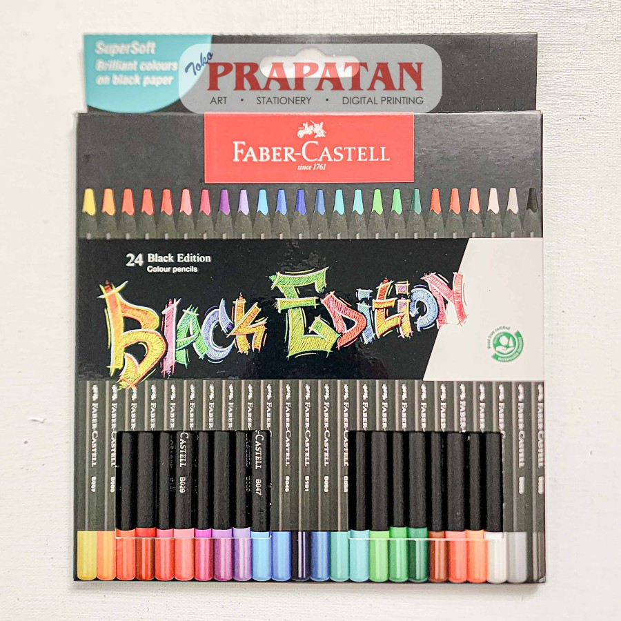 

Pensil Warna Faber Castell Black Edition | Color Pencil - 24C DVS27