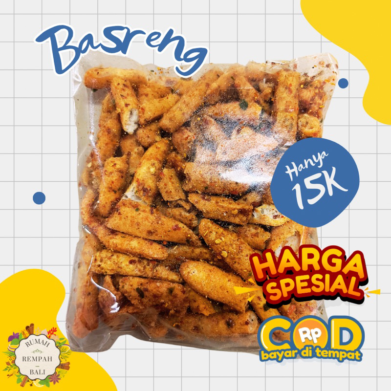 

Basreng Viral - Basreng Pedas Daun Jeruk - Basreng Pedas Nampol - Bastik