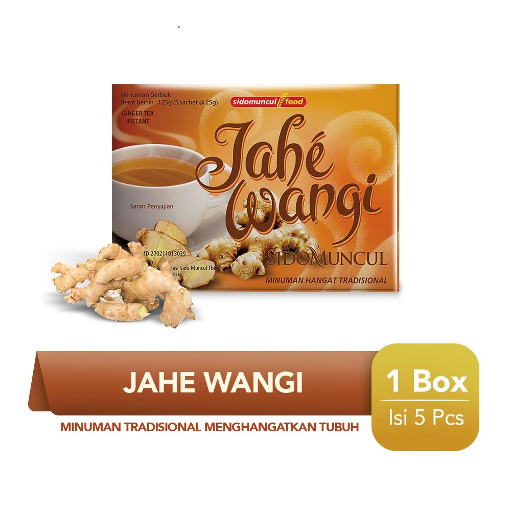 

SIDOMUNCUL Jahe Wangi Minuman Jahe Kemasan Box isi 5pcs @ 25gr