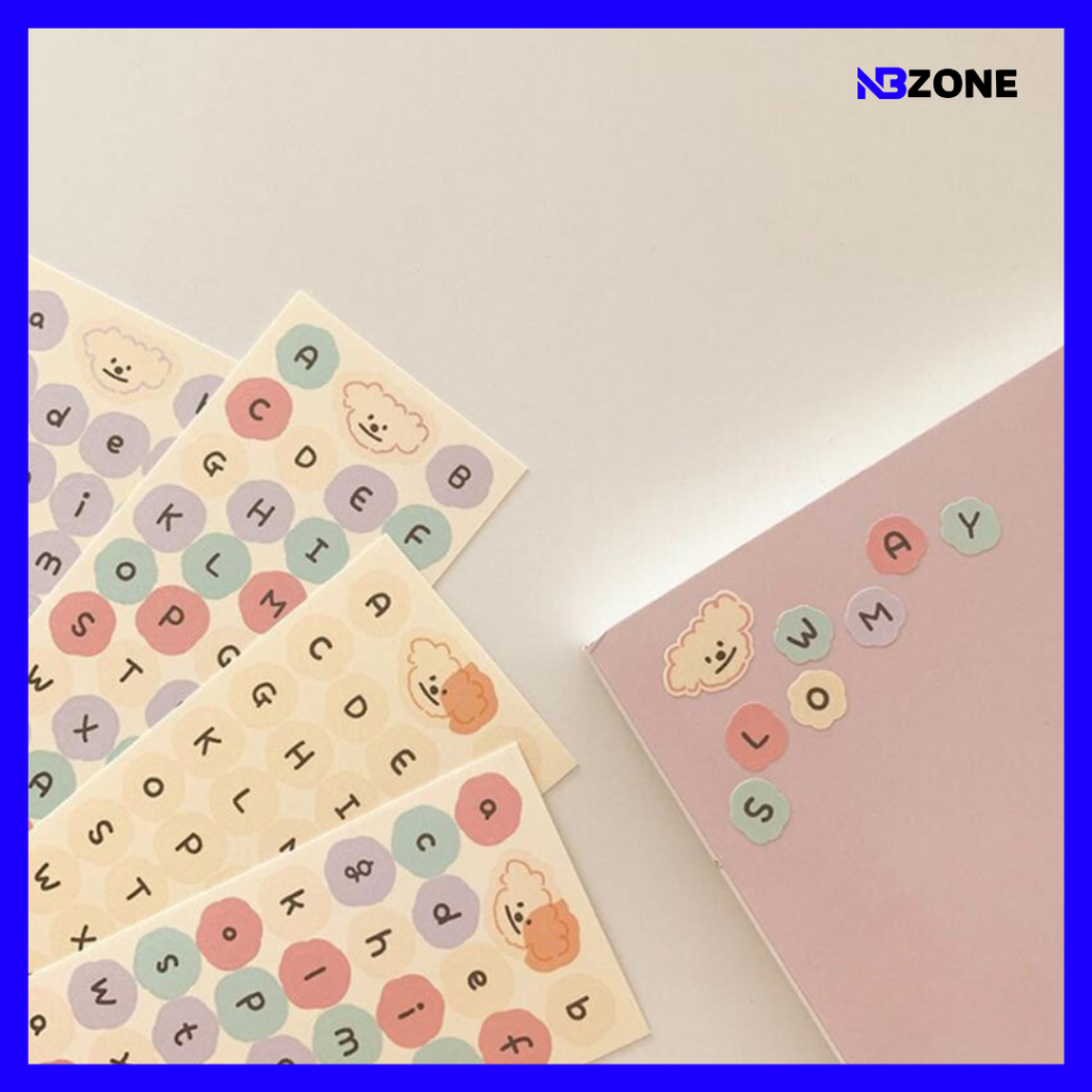 

STICKER ALPHABET 1PCS CUTE DECO BEAR DIY UNIK PLANNER