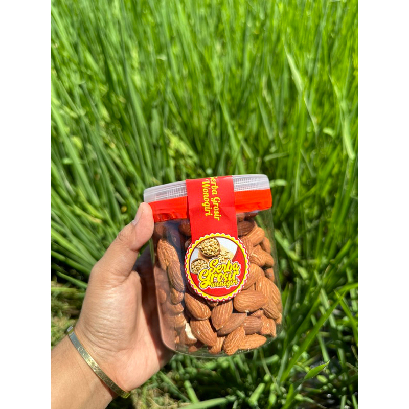 

350 GRAM KACANG ALMOND - KACANG ALMOND KEMASAN TOPLES