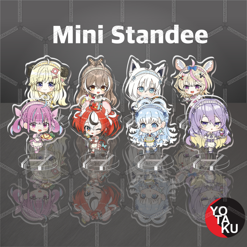 Mini Standee Figure Anime Akrilik Hololive Chibi Seri 3 Kobo Mona Fubuki YOTAKUSHOP