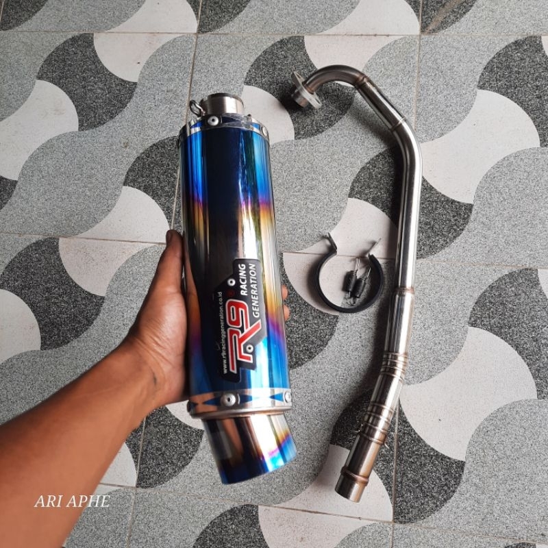 knalpot R9 MUGELLO NG original jupiter mx old OJMX fullsystem