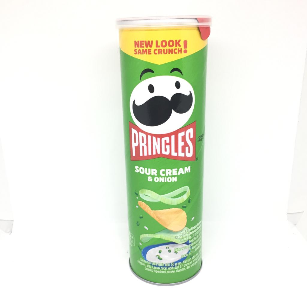 

Pringles Sour Cream & Onion Keripik | Salt & Seaweed 107gr