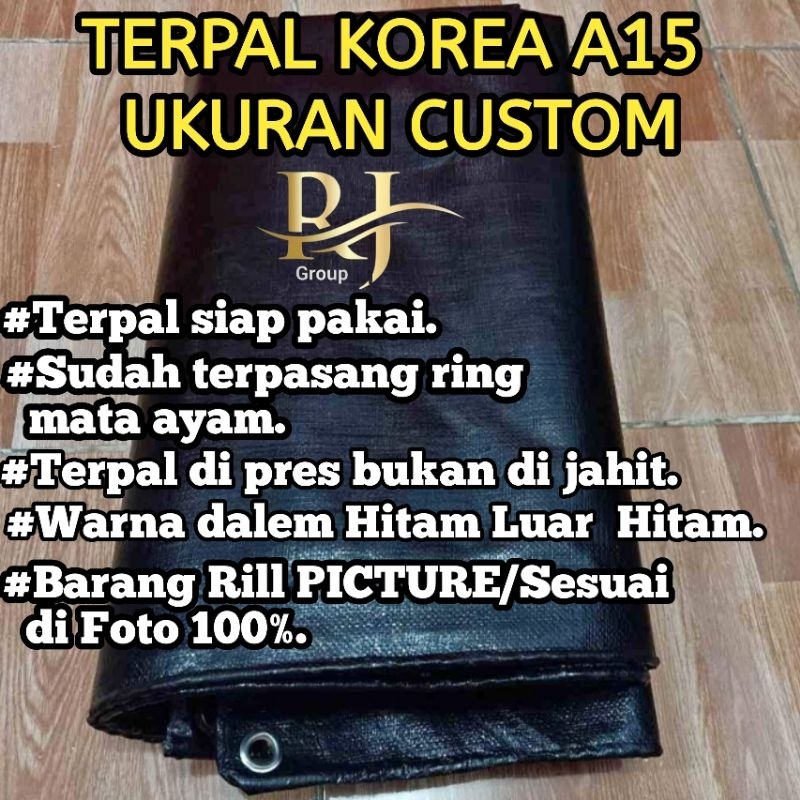 TERPAL A15 KOREA WARNA HITAM HITAM DIJAMIN TEBAL DAN KUAT