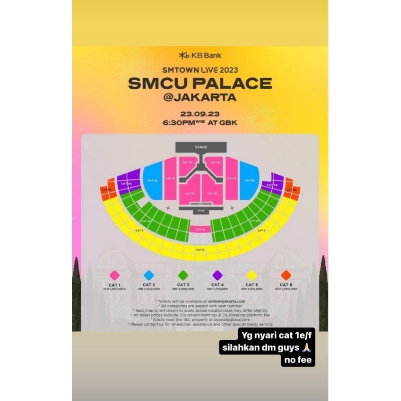 Tiket SMTown SMCU 23 Sep 2023