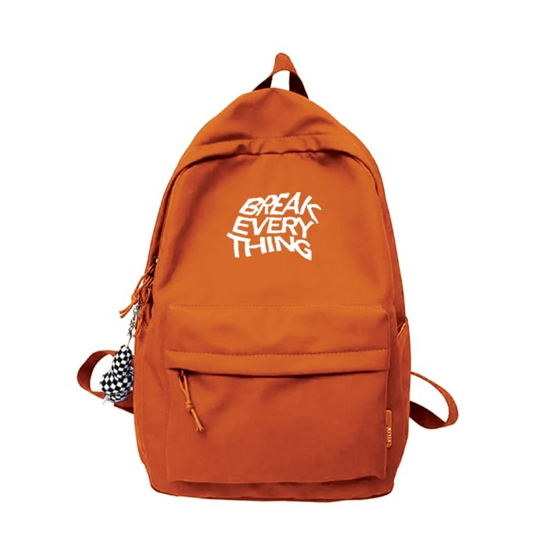 FAGETO - BREAK Tas Ransel Sekolah Break Untuk pria dan Wanita-Orange