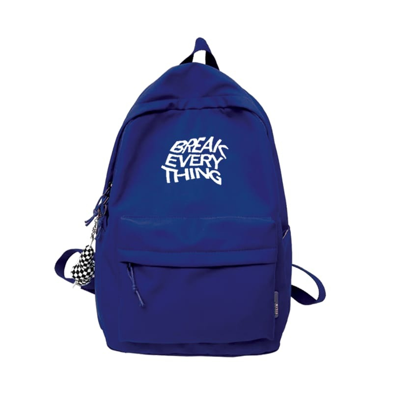 FAGETO - BREAK Tas Ransel Sekolah Break Untuk pria dan Wanita-Navy