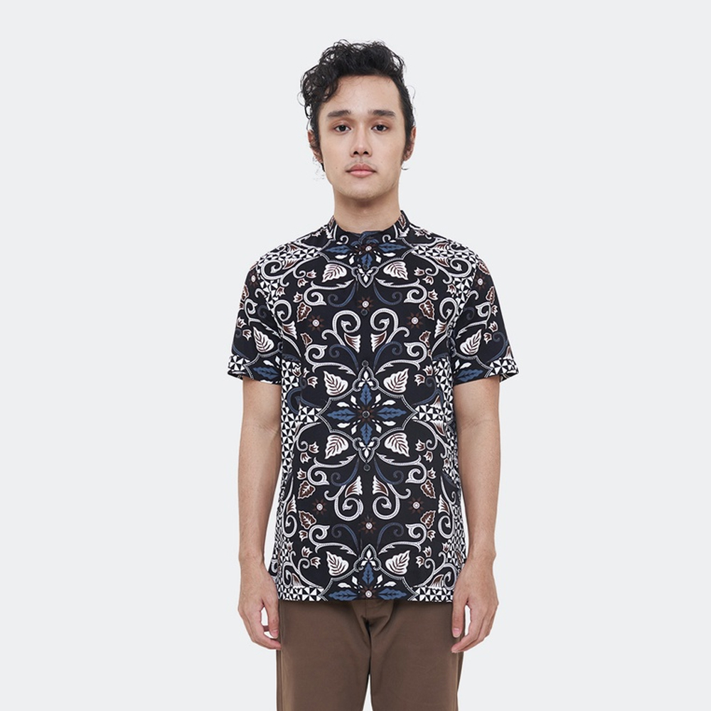 MANZONE kemeja batik lengan pendek pria - KARYARATA