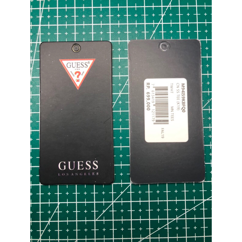

GUESS LABEL TAG HANGTAG PRICE BARCODE SUPER PREMIUM CO 1X DI KIRIM 600PCS