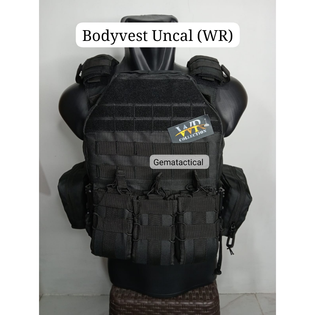 Bodyvest Rompi Uncal Tactical Quick Release Merk WR / Body Vest TNI Polri Satgas / Rompi Anti Peluru