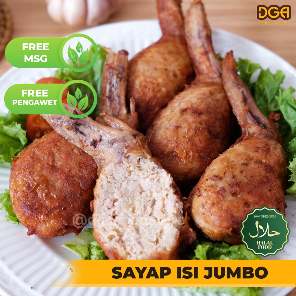 

DGA SAYAP AYAM ISI JUMBO HOMEMADE TANPA MSG DAN TANPA PENGAWET