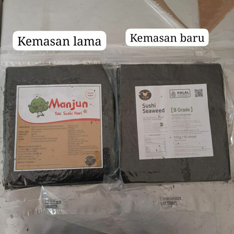 

Manjun nori halal 50 lembar