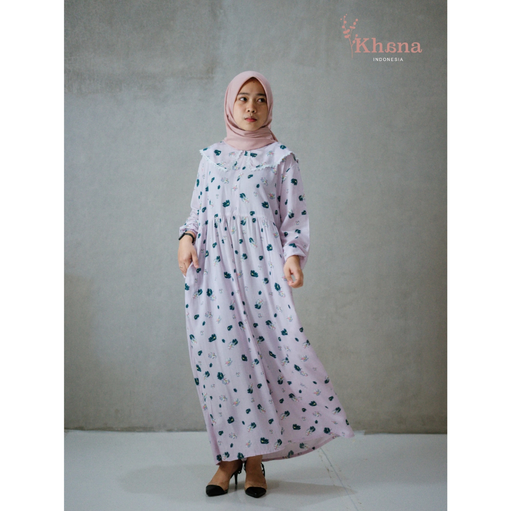 Khana Homedress - Peony Long Sleeve Dress | Daster | Gamis
