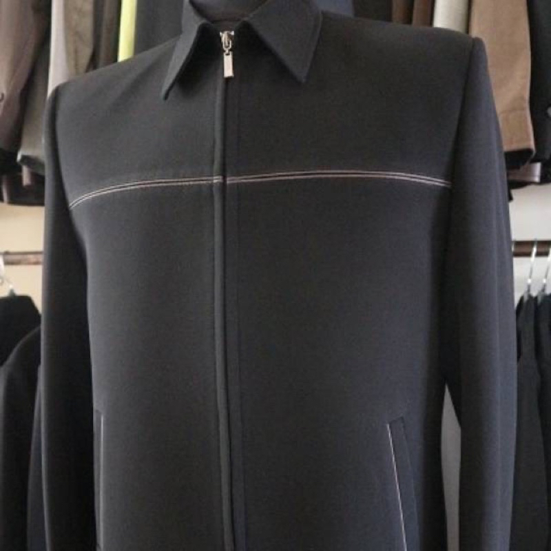 Jasket Pria Jasket Hitam List Jasket Guru Jasket Casual