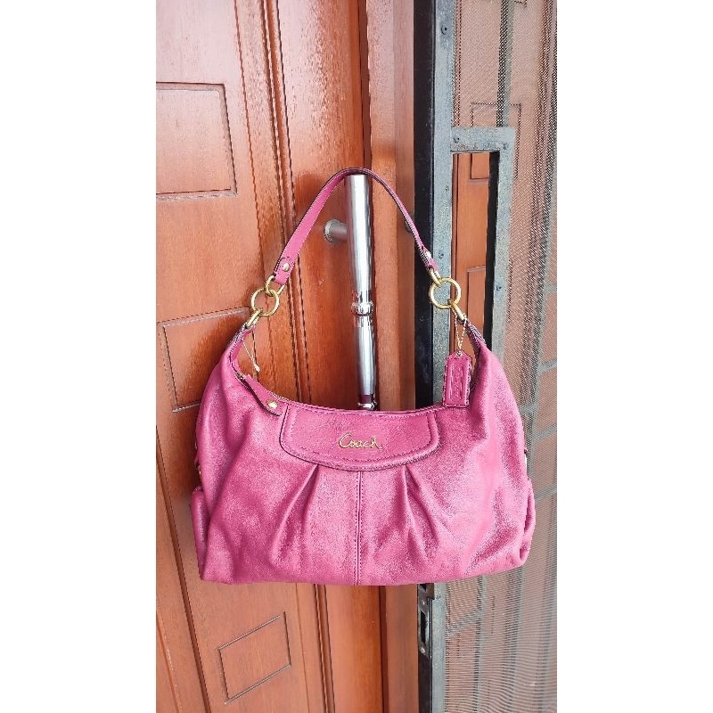Tas Pink-Ungu Coach Asli